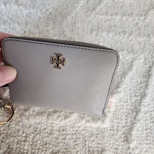 Tory Burch Emerson Zip Coin Case Card Holder Keyring